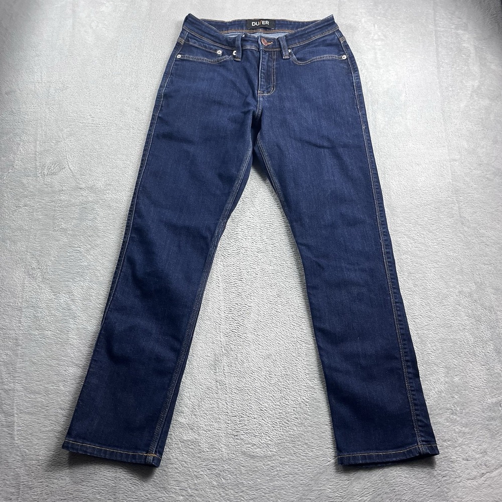 DUER L2X Relaxed Tapered Jeans Mens 28x28 Medium Wash Blue MFLR3002